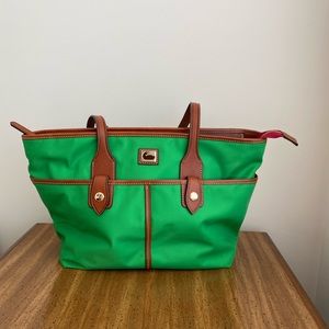 Dooney & Bourke Nylon Tote with Leather Trim